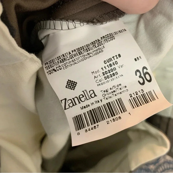 Zanella x  Loro Piana Tan Trousers Straight Leg Career 36 - Picture 3 of 8